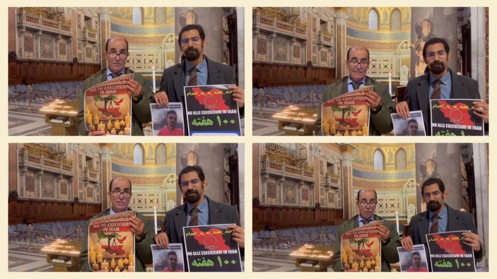 MEK supporters in Italy mark 100th ‘No to Execution Tuesdays’ and demand an end to executions – 23 December 2025.