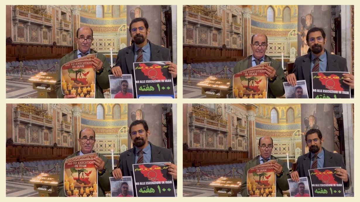 MEK supporters in Italy mark 100th ‘No to Execution Tuesdays’ and demand an end to executions – 23 December 2025.