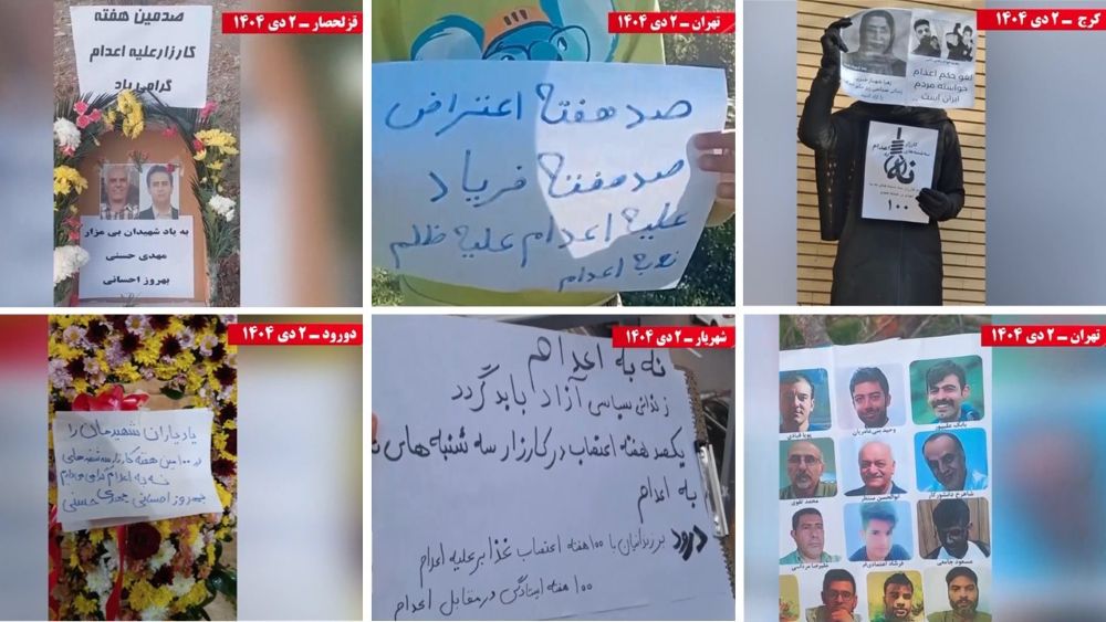 MEK Resistance Units Back 100th Week of Prisoners’ “No to Executions Tuesdays” Campaign in Iran