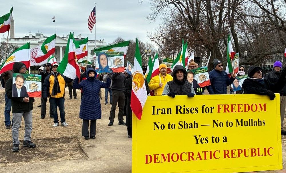 December 31, 2025 - Iranian Americans rally at the White House in solidarity with Iran’s protests.