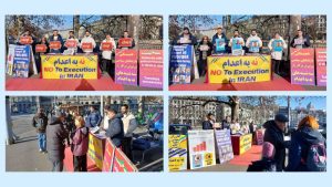 Zurich, Switzerland – December 2, 2025: MEK Supporters Rally to End Executions and Demand Freedom for Iran’s Political Prisoners