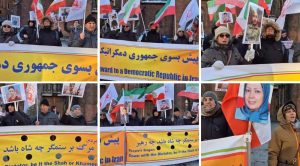 MEK supporters rally in Aarhus, standing with Iran's nationwide uprising for a free, democratic republic – January 10, 2026