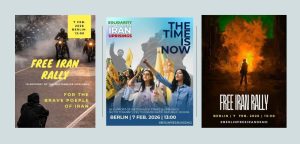 Join the #BerlinFreeIranDemo on Feb 7, 2026, 1 PM at Brandenburg Gate! Stand with Iran's uprising: No to Shah, No to Mullahs. Time for a Free Iran with Maryam Rajavi!