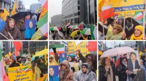 Brussels, January 9, 2026 — Supporters of the Iranian Resistance rallied outside the European Parliament in solidarity with Iran’s nationwide uprising.