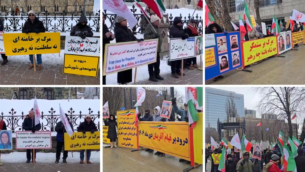 Iranians in Ottawa and Toronto support Iran’s nationwide uprising and stand united for freedom and democracy in Iran — January 3, 2026.