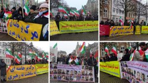 Iranians in Copenhagen laid flowers to honor the martyrs of Iran’s uprising, demanding freedom and democracy.