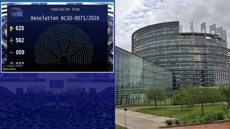 European Parliament condemns Iran’s crackdown; strong action and accountability demanded. Image: European Parliament, Strasbourg (© Cayambe, CC BY-SA 4.0, via Wikimedia Commons)