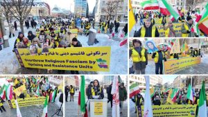 Supporters of the MEK rally in Gothenburg, standing in solidarity with Iran’s nationwide uprising for a democratic republic.