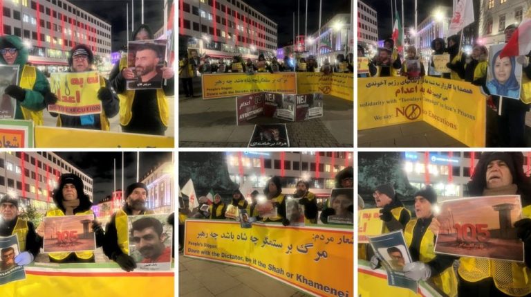 Gothenburg: Iranians mark 105 weeks of “No to Execution Tuesdays,” backing the ongoing Iran uprising.