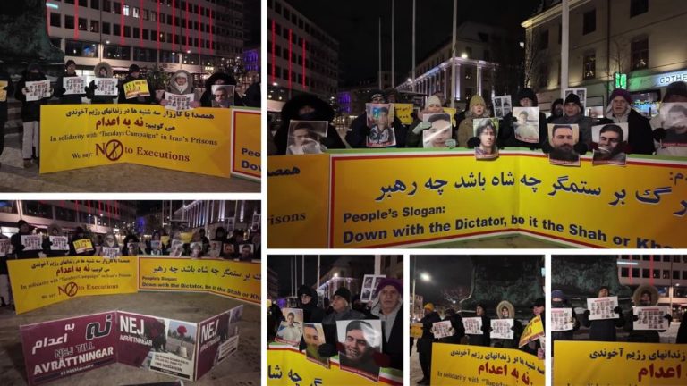 Gothenburg, Jan 6, 2025 – Iranians rally for “No to Execution Tuesdays” and in solidarity with Iran’s nationwide uprising.