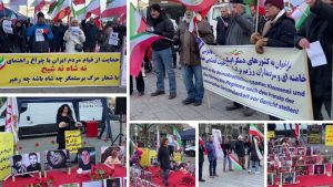 Iranians in Hamburg honor martyrs of the Iran Uprising with red roses, reaffirming their call for a free and democratic republic.
