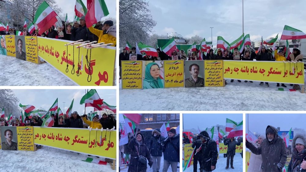 January 3, Hamburg – Iranians rally in support of the nationwide protests in Iran.