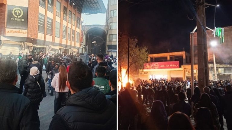 Protesters take to the streets across Iran on the tenth day of nationwide demonstrations.