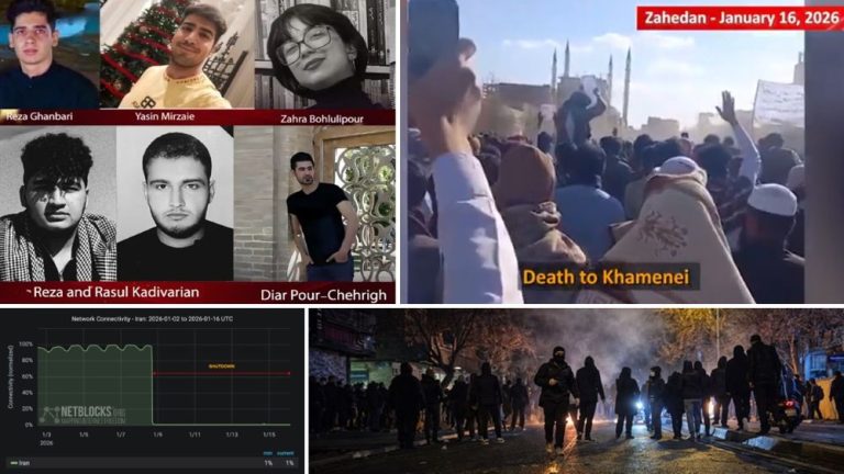 Nationwide Iran Uprising Day 20: Zahedan youths chant "Death to Khamenei" amid 180-hour blackout; PMOI honors 6 Resistance Unit martyrs as protests defy regime siege.