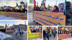Supporters of the Iranian Resistance rally in Stockholm, voicing solidarity with nationwide protests and urging a democratic republic.