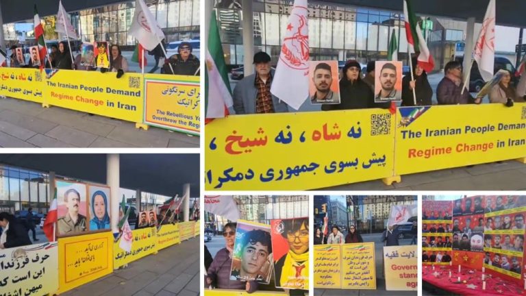 Iranians in Vancouver rally for the Iran Uprising, honoring martyrs and calling for a free, democratic republic.
