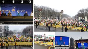 Tens of thousands gather at Berlin’s Brandenburg Gate demanding a democratic republic in Iran and rejecting both monarchy and clerical rule – Feb 7, 2026
