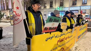 Supporters of the MEK marked the 107th week of “No to Execution Tuesdays” in Gothenburg, standing against executions and in solidarity with Iran’s protests.