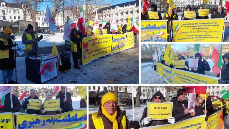 MEK supporters in Malmö rally for Iran’s uprising, calling for freedom, democracy, and an end to executions.
