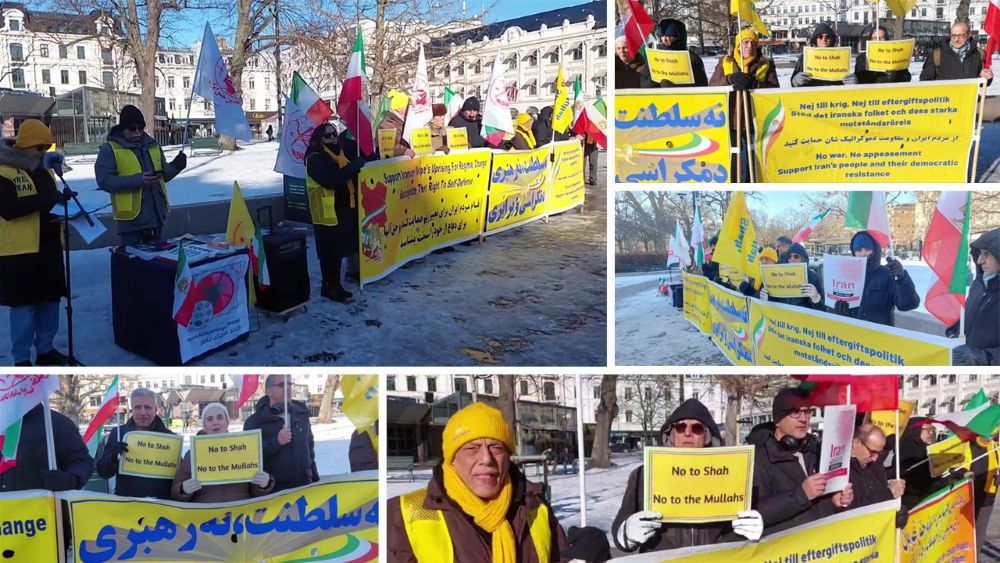 MEK supporters in Malmö rally for Iran’s uprising, calling for freedom, democracy, and an end to executions.