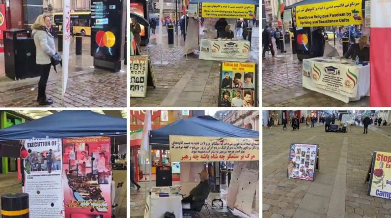 Iranian academics in Manchester show solidarity with Iran’s uprising and promote the February 28 London rally.