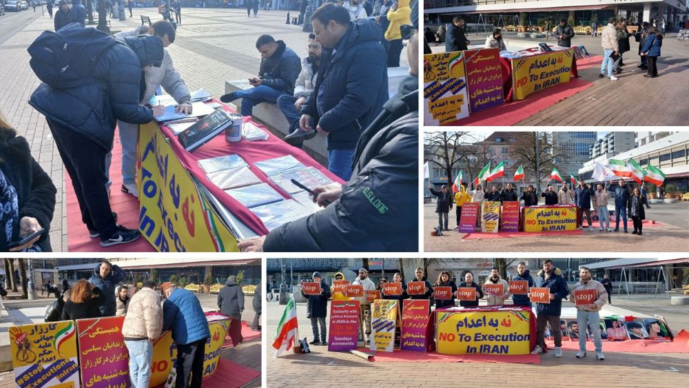 Iranians in Zurich express solidarity with Iran’s uprising and call for an end to executions and repression.