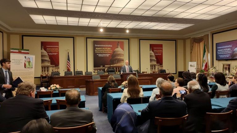 Bipartisan US congressional briefing highlighting support for the NCRI Provisional Government and Iran’s democratic transition.