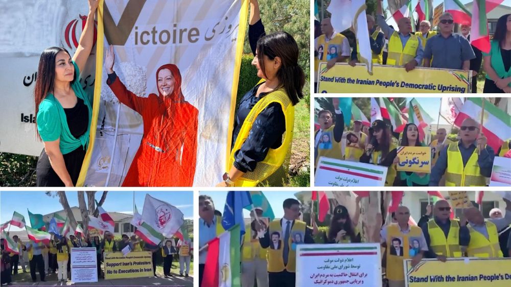MEK supporters rally in Canberra, backing NCRI’s provisional government and calling for embassy closure.