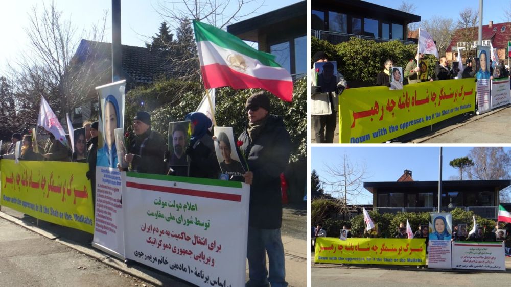 Copenhagen rally backing NCRI provisional government and democratic change in Iran.