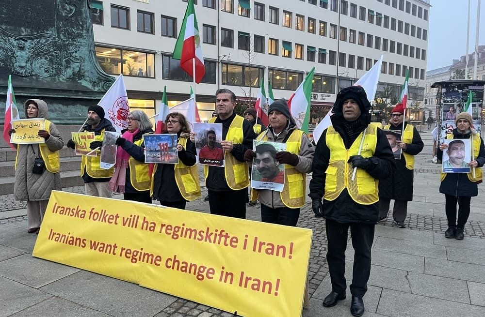 Sweden – March 10, 2026: MEK supporters in Gothenburg marked 111 weeks of #NoToExecutionTuesdays.