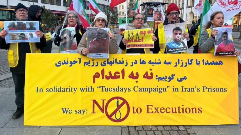 Sweden – March 17, 2026: MEK supporters in Gothenburg marked 112 weeks of #NoToExecutionTuesdays.