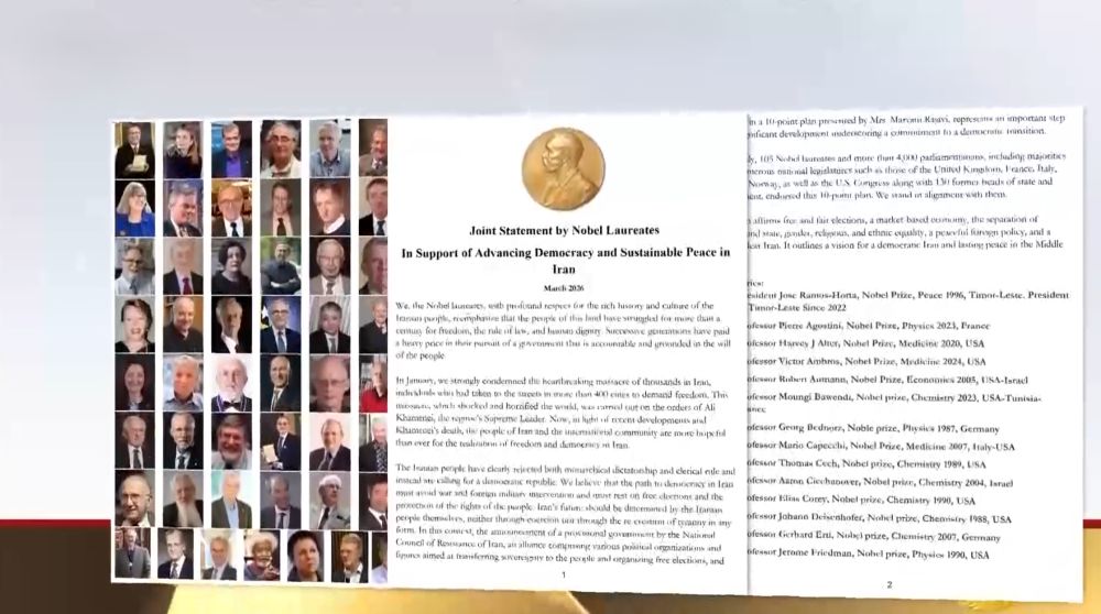 57 Nobel Laureates back a democratic roadmap for Iran in joint statement