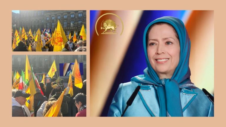 Maryam Rajavi sends a message to the Amsterdam rally calling for democratic change and recognition of the NCRI’s provisional government.