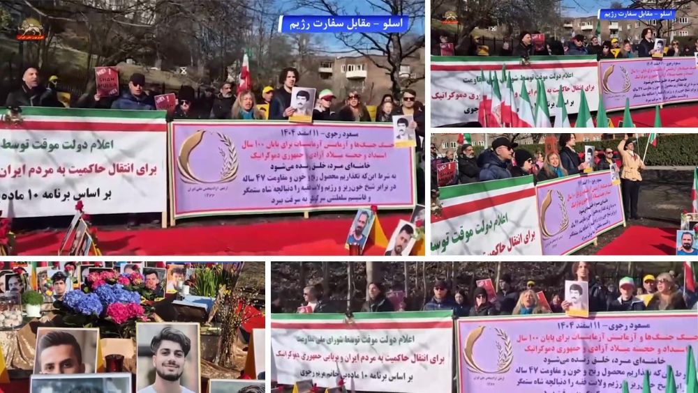 Iranian Resistance supporters in Oslo mark Nowruz, calling for a free Iran.