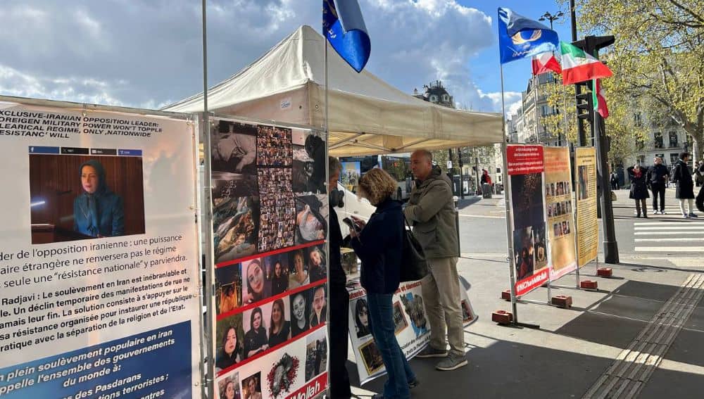Paris exhibition shows solidarity with Iran’s uprising, honors its victims, and calls for the freedom of political prisoners.