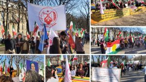 Supporters of the Iranian Resistance and Kurdish compatriots gather in Paris.