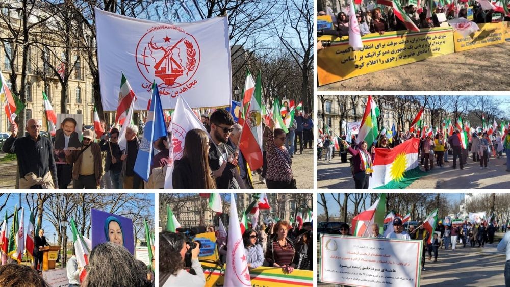 Supporters of the Iranian Resistance and Kurdish compatriots gather in Paris.