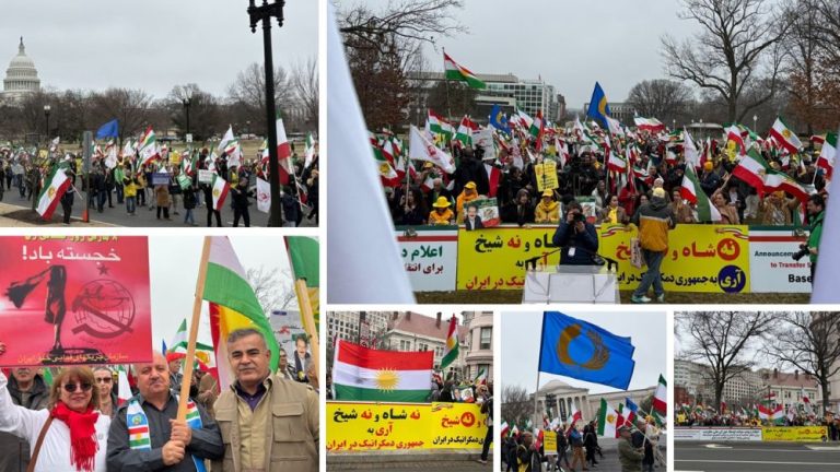 Supporters of the Iranian Resistance, Kurds and other ethnic minority communities, rally in Washington D.C. supporting NCRI’s provisional government plan.