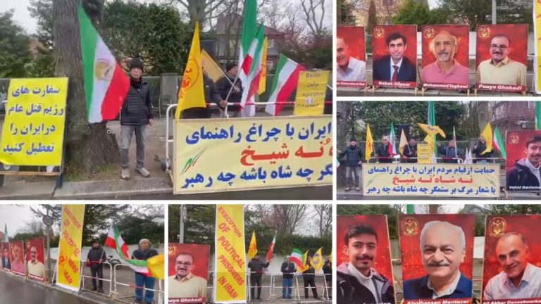 Day 44 in Berlin: Protesters rally against executions in Iran, calling for decisive international action.