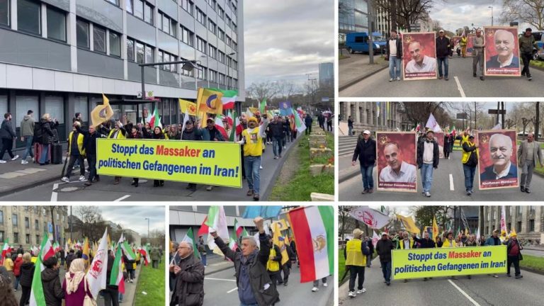 Cologne, Germany – Supporters of the Iranian Resistance rally to condemn executions in Iran and urge Germany to take decisive action.