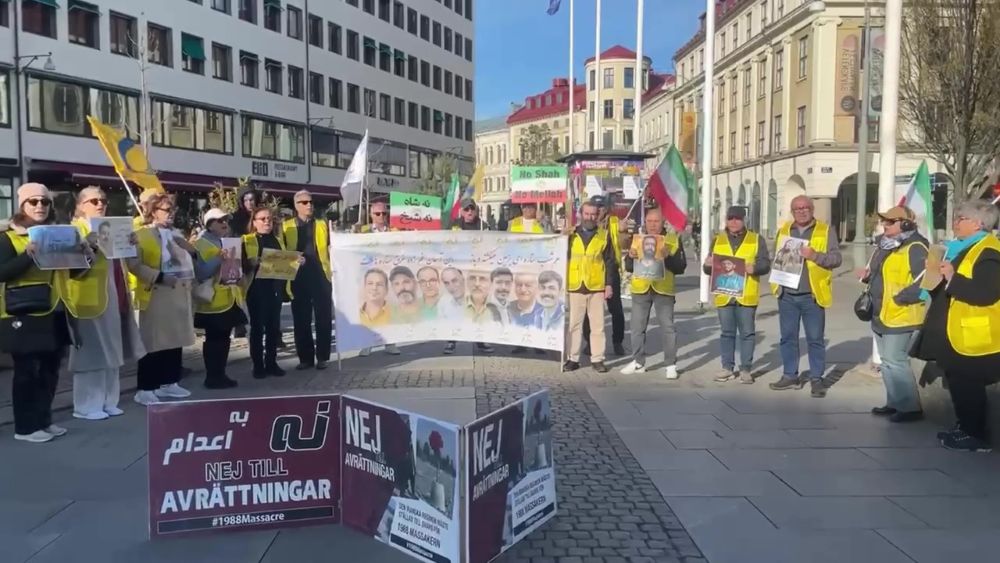 Sweden – April 28, 2026: MEK supporters in Gothenburg marked 118 weeks of #NoToExecutionTuesdays.