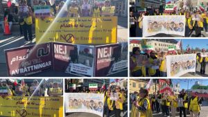 Sweden – April 21, 2026: MEK supporters in Gothenburg marked 117 weeks of #NoToExecutionTuesdays.