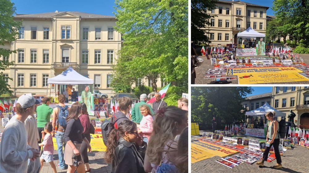 April 25, 2026 – MEK supporters in Heidelberg protested Iran’s executions and called for the release of political prisoners.
