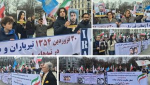 Supporters of the Iranian Resistance rally in Oslo, condemning executions of political prisoners and honoring the martyrs of April 19, 1972 and 1975.