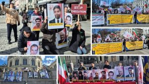 Oslo: Rally against execution of 6 PMOI prisoners by Iran regime.