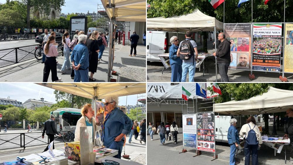Paris exhibition honors executed political prisoners and protesters, advocating for a democratic republic in Iran.