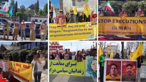 Iranian Resistance supporters rally in Stockholm, Berlin, Copenhagen, Rome, and Cologne against executions in Iran – April 20, 2026