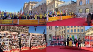 Rally in Stockholm condemns executions of PMOI prisoners and January protesters while backing a democratic Iran.