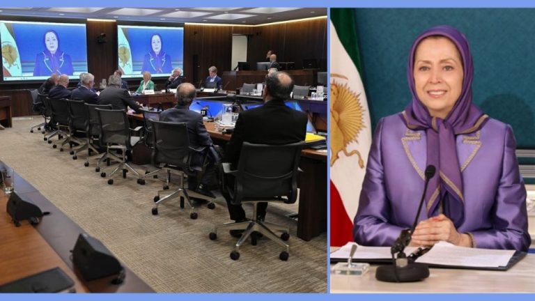 Maryam Rajavi addresses a parliamentary conference at Canada’s Parliament Hill, calling for support for Iran’s democratic resistance.