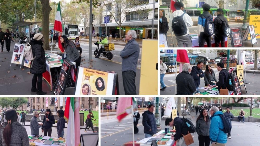 MEK supporters in Melbourne held an exhibition calling for global action to stop executions in Iran and demanding freedom for political prisoners.
